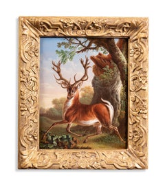 A stag in a landscape