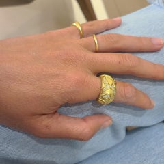 Charles Turi Oro Amarillo 18kt Diamante .45ct. Anillo Berlingot