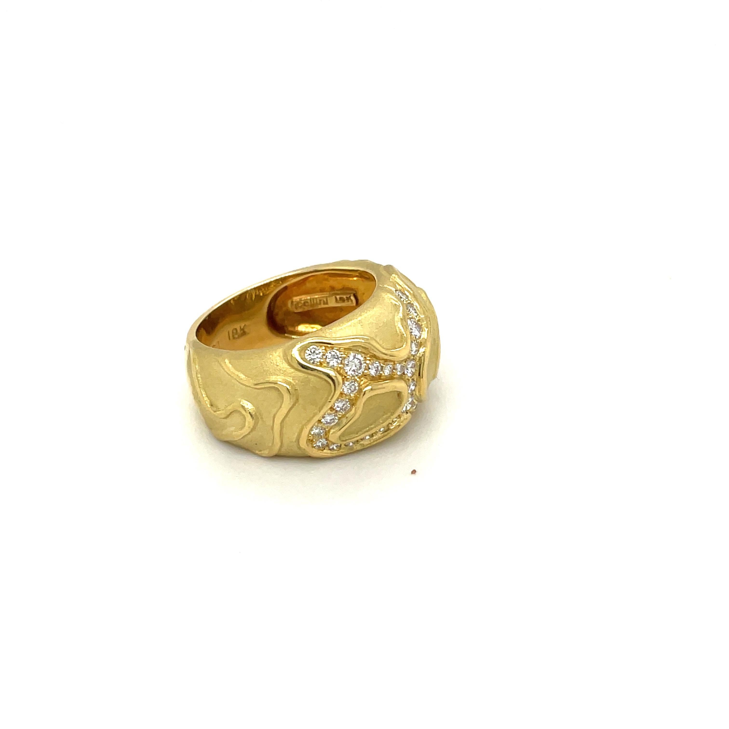 18k gold ring with dollar sign