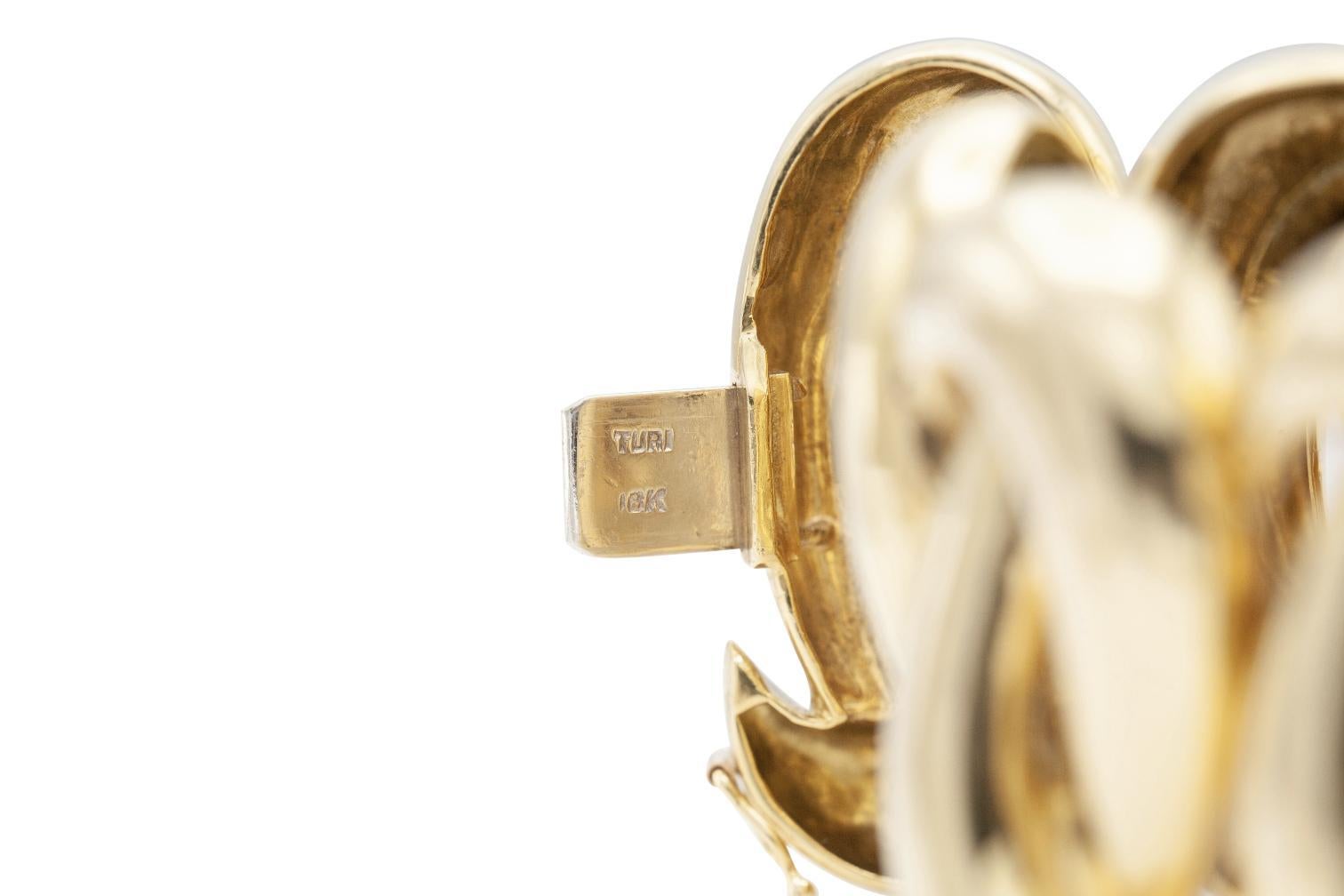 Charles Turi Armband aus Gold und 10,00 Karat Diamanten im Zustand „Gut“ im Angebot in New York, NY