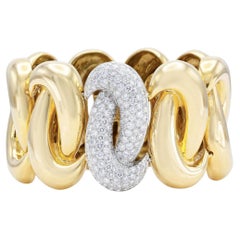 Charles Turi Gold and 10.00 Carat Diamond Bracelet