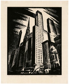 'La Salle and Washington Street (Chicago, Illinois)' — WPA American Modernism