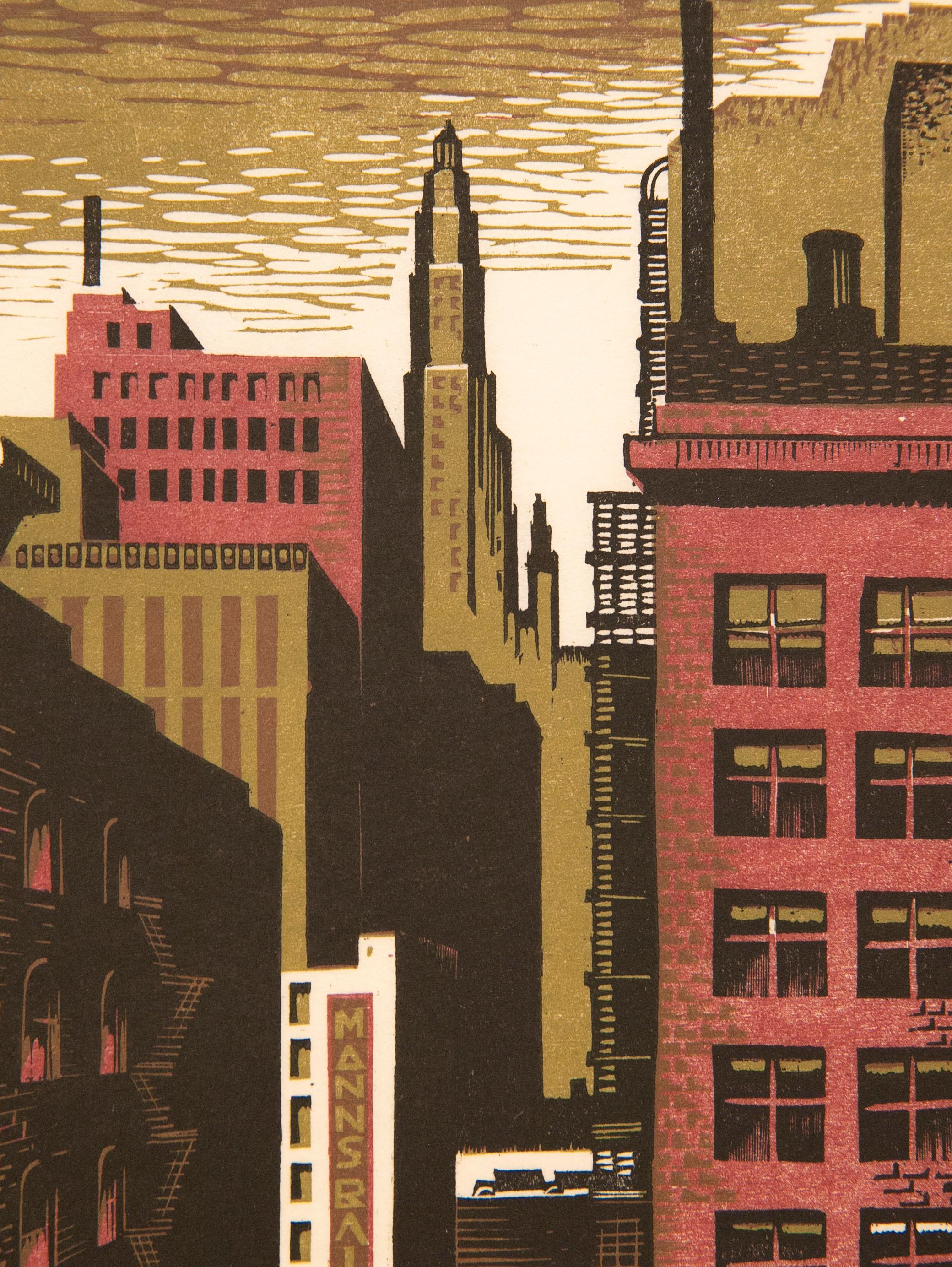 Loop Alley - Art Deco Print by Charles Turzak