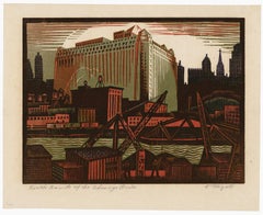 'North Bank of the Chicago River' — WPA Graphic Modernism