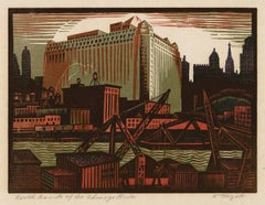 'North Bank of the Chicago River' — WPA Graphic Modernism