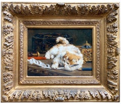 'The Little Writer – L’écrivain' 1913 by Charles Van Den Eycken (1859 – 1923)