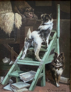 Confrontation, Charles Van Den Eycken, Brussels 1859 – 1923, Belgian Painter