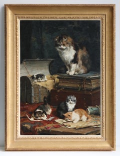 Antique The Playful Four - Charles van den Eycken (Antwerp 1859-1923)
