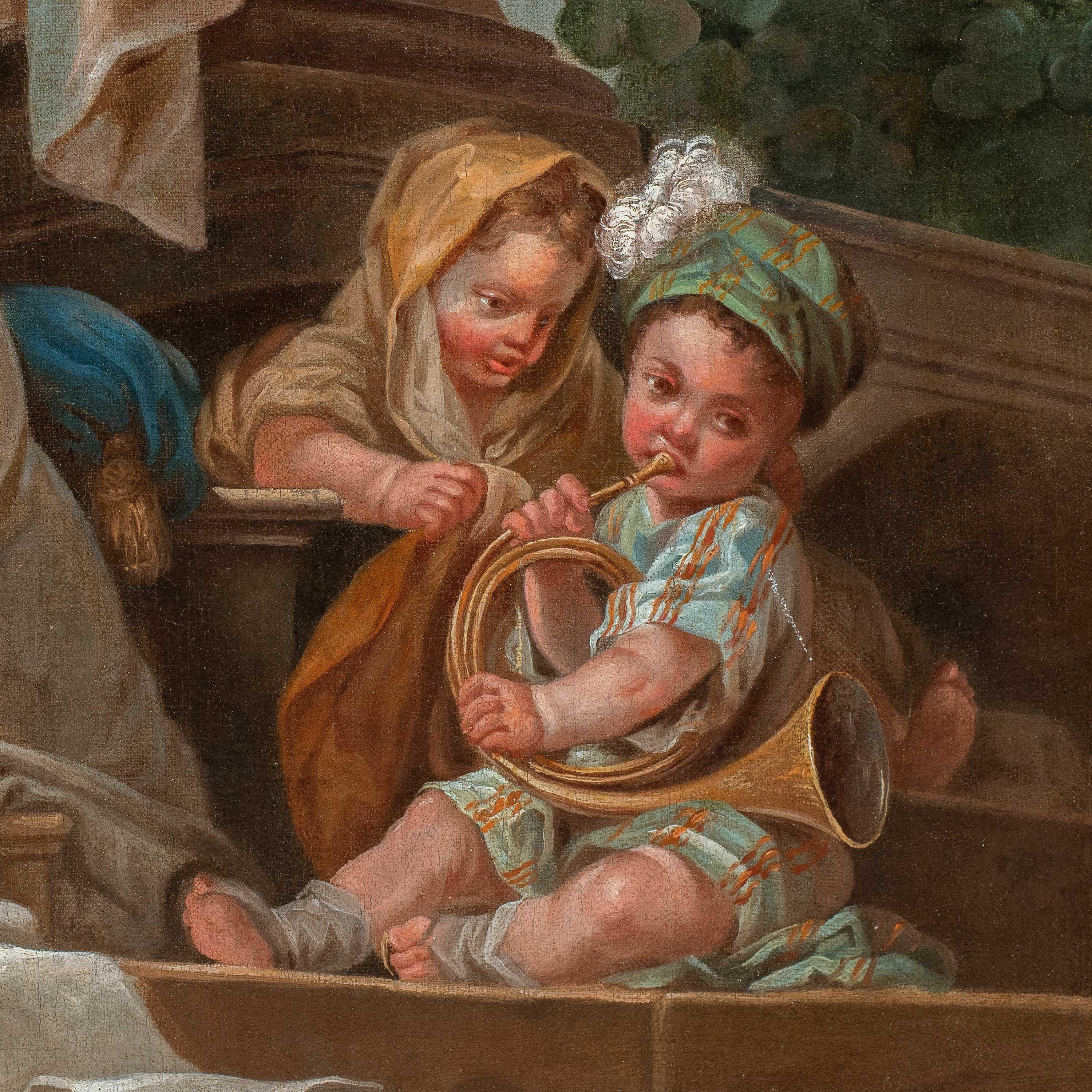 Rococò French master - 18th century figure painting - Allegory - Charles van Loo en vente 2