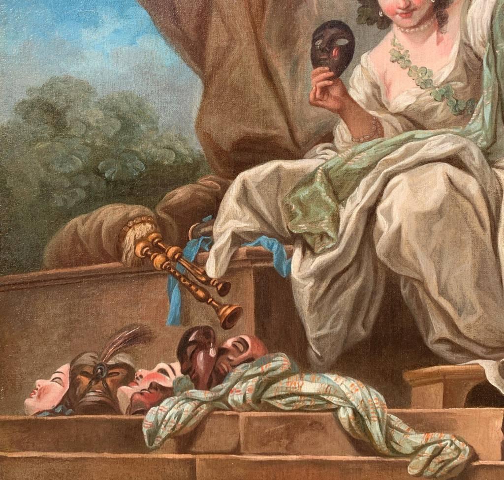 Rococò French master - 18th century figure painting - Allegory - Charles van Loo en vente 9