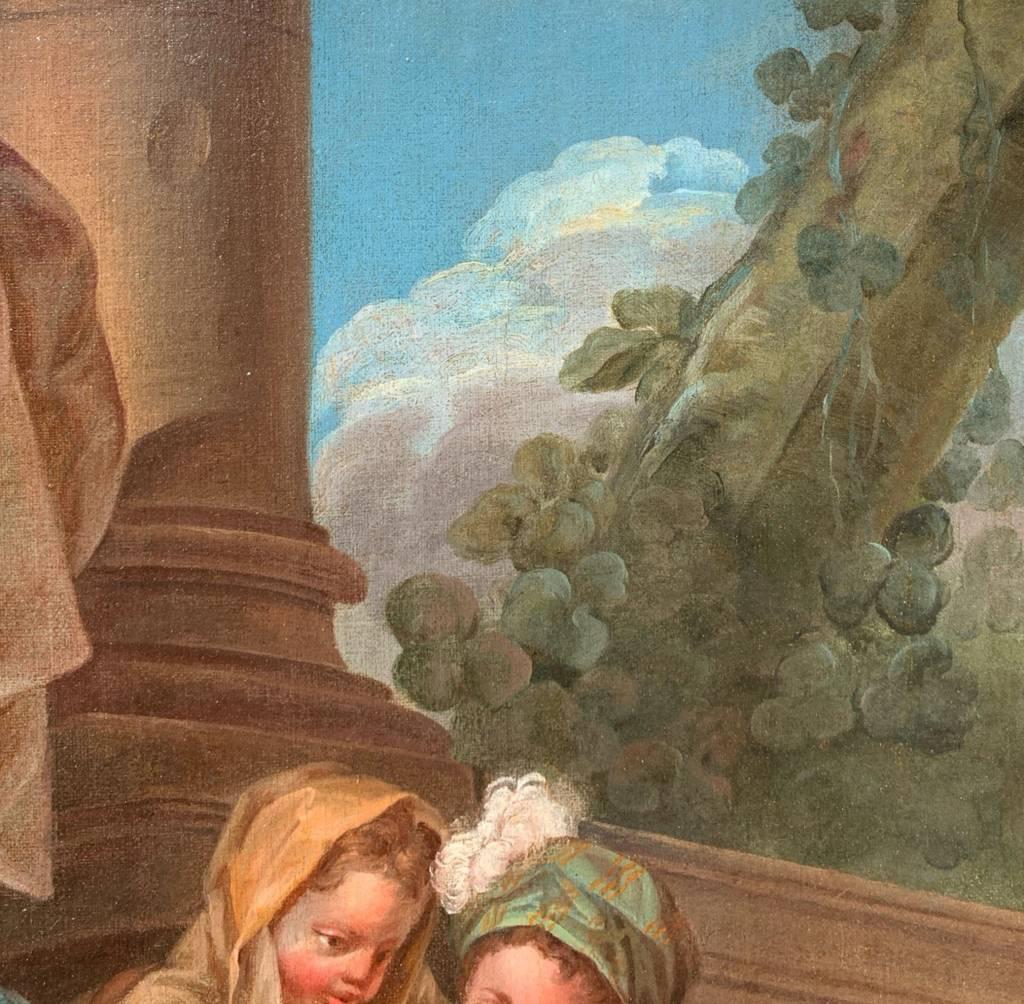 Rococò French master - 18th century figure painting - Allegory - Charles van Loo en vente 7