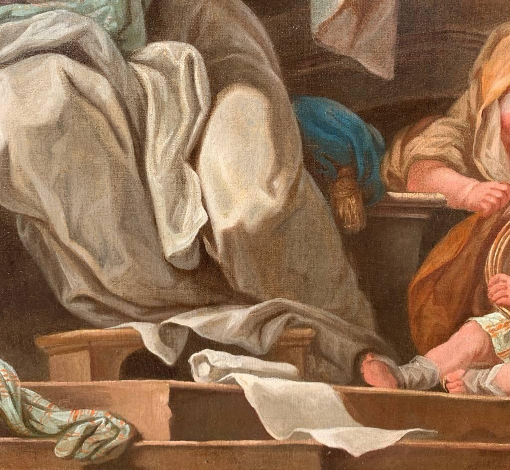 Rococò French master - 18th century figure painting - Allegory - Charles van Loo en vente 8