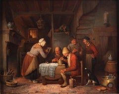 Conviviality in the tavern - Charles Venneman (1802-1875)