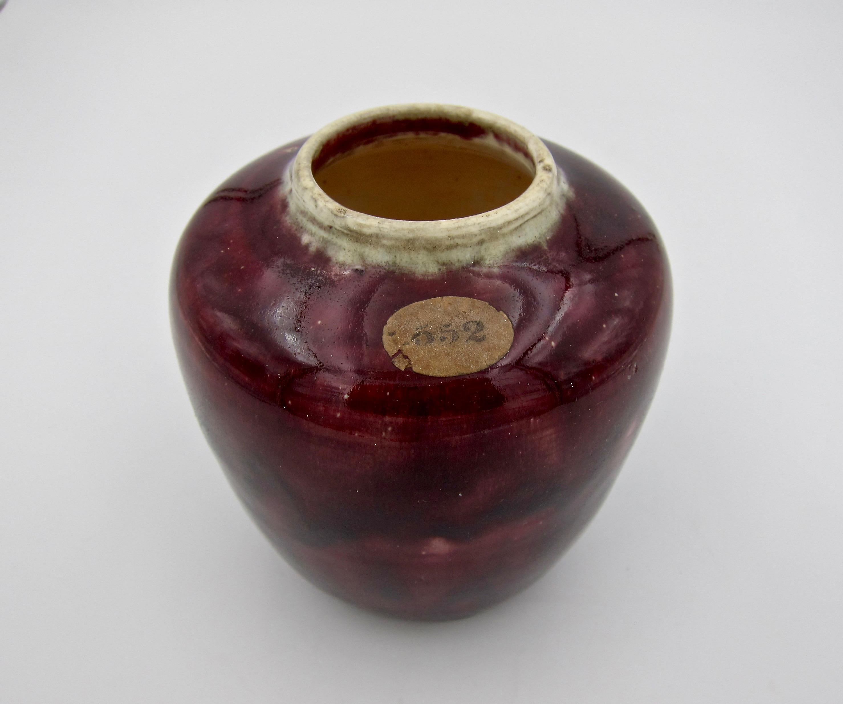 Charles Volkmar Glazed Ceramic Arts & Crafts Vase 1