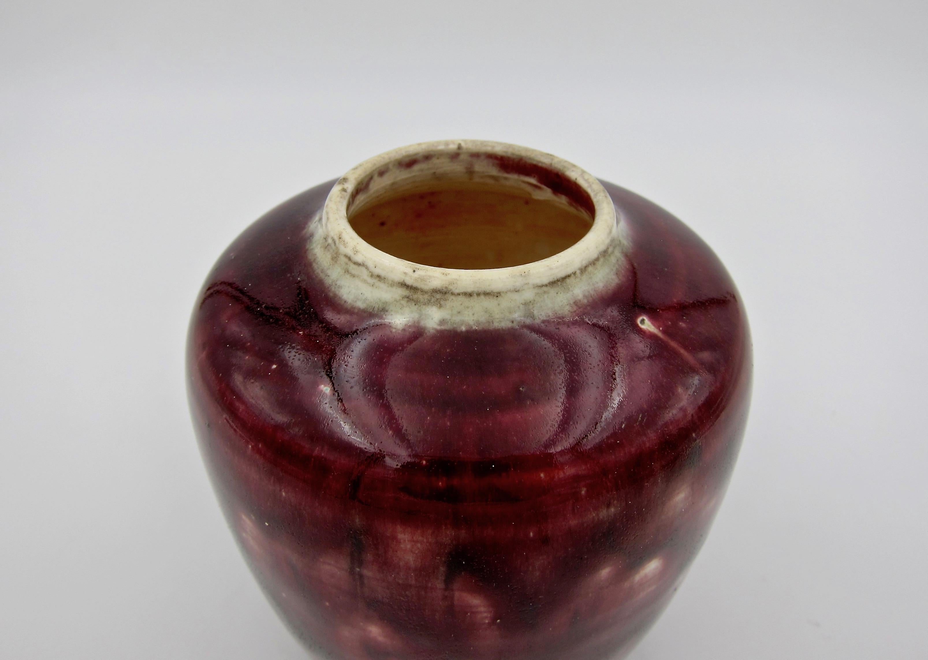 Charles Volkmar Glazed Ceramic Arts & Crafts Vase 2
