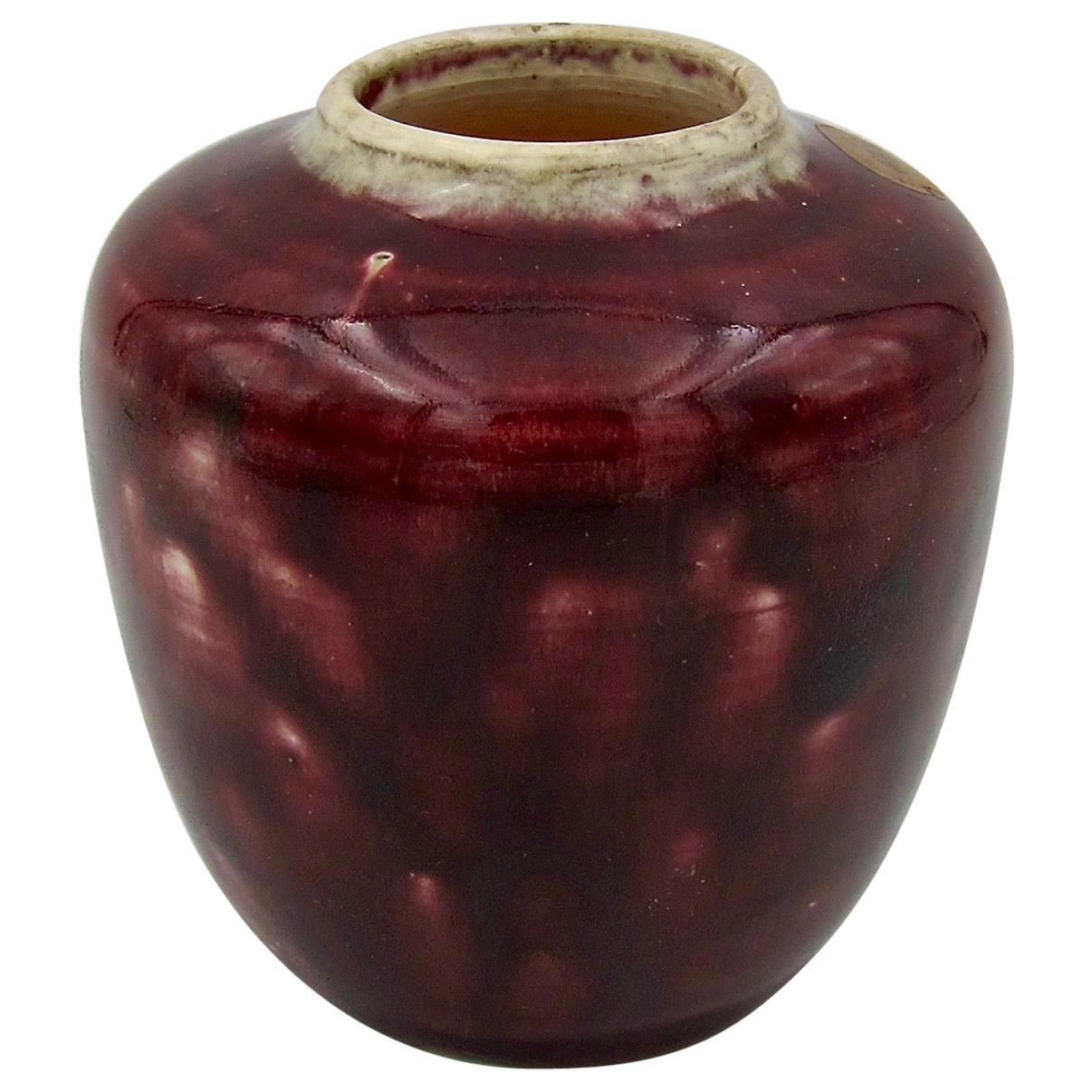 Charles Volkmar Glazed Ceramic Arts & Crafts Vase
