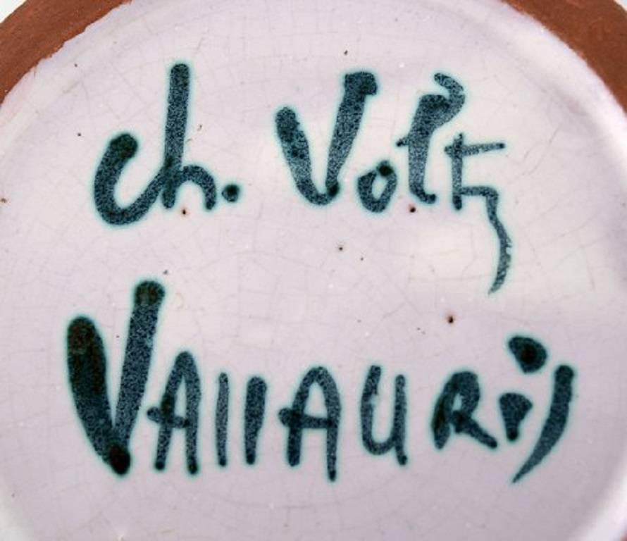 French Charles Voltz for Vallauris Vase in Stoneware, Mid-20th Century For Sale