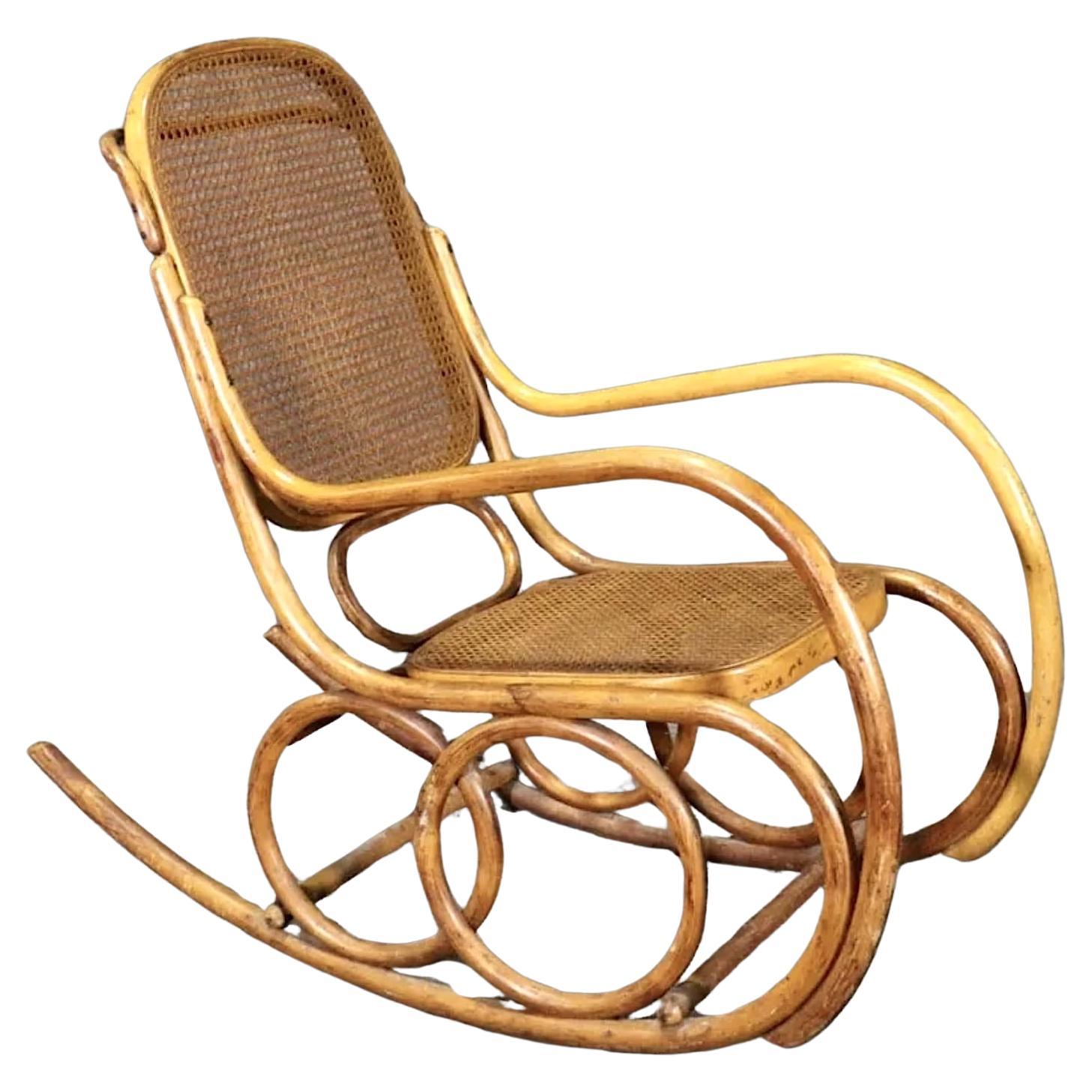 Charles W. Stendig Bentwood Rocking Chair For Sale