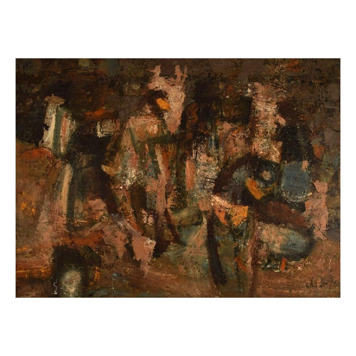 Charles Walter Howard, British artist. Oil on canvas. Abstract composition.