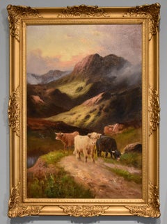 Oil Painting  by Charles Walter Oswald "Evening in the Glen"