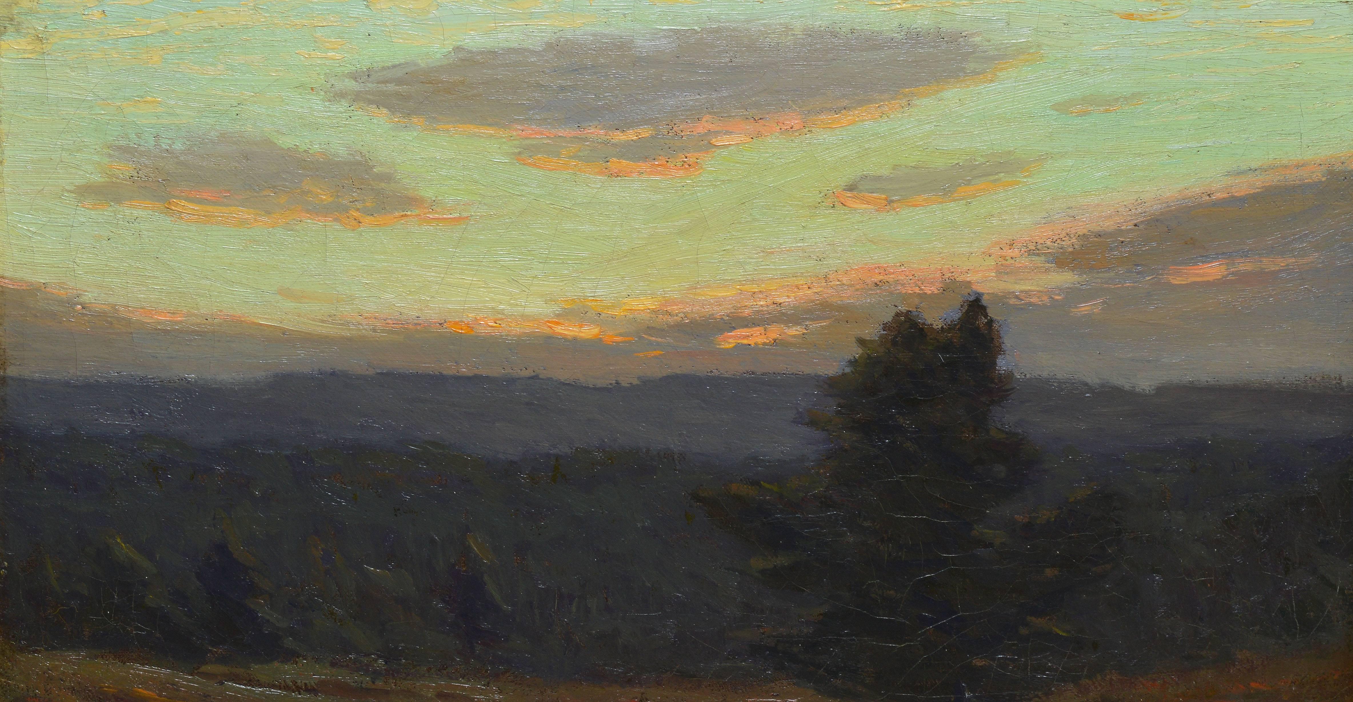 Declining Day, Sunset Landscape over Bloomfield NJ by Charles Warren Eaton 1