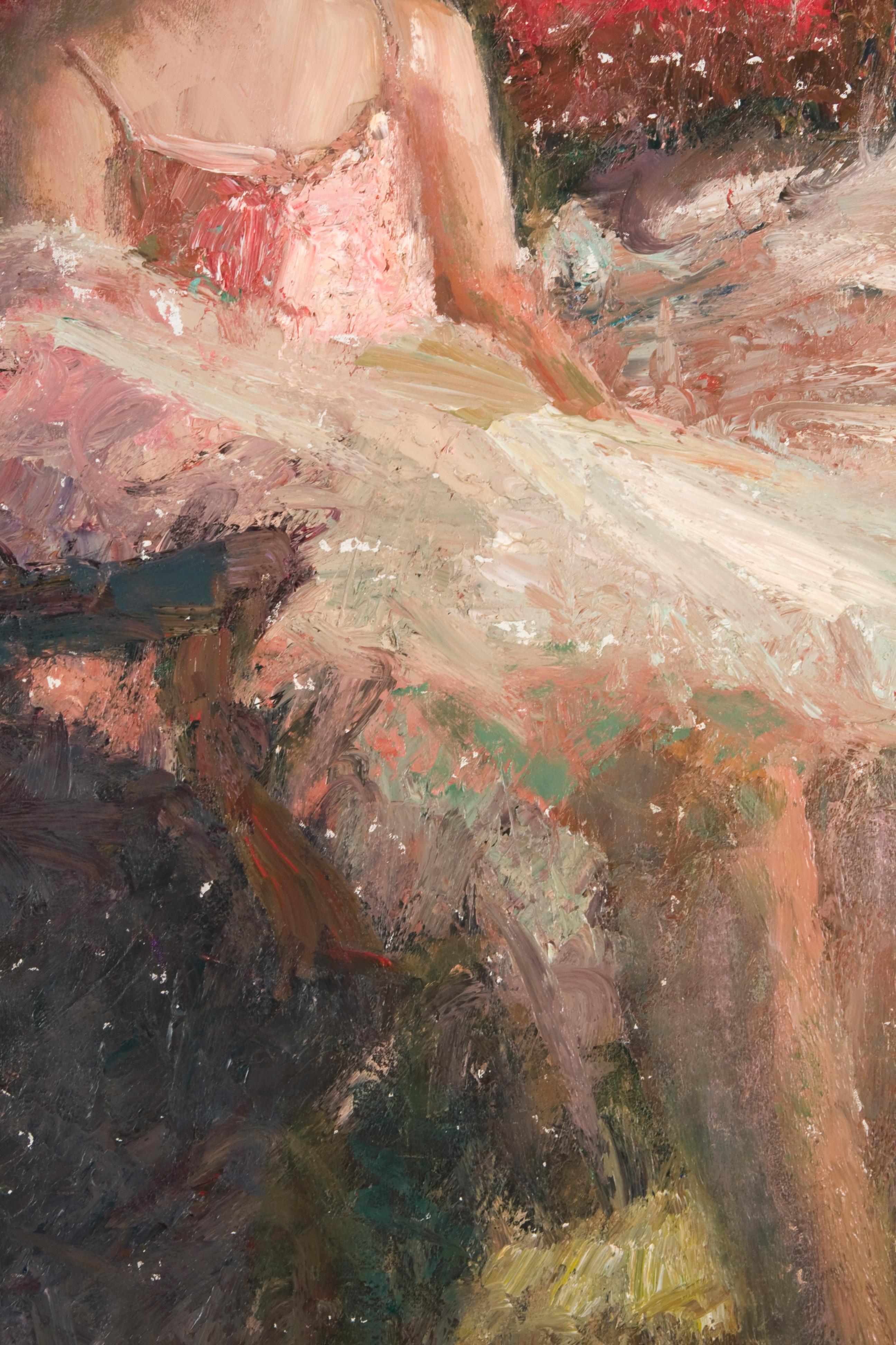 Tänzerische Reflexionen – Painting von Charles Warren Mundy