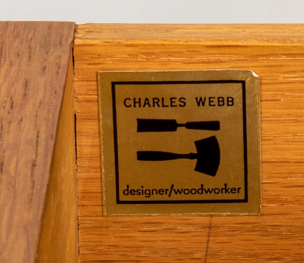 20th Century Charles Webb Oak Low Chest of 8 Drawers