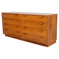 Vintage Charles Webb Oak Low Chest of 8 Drawers