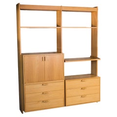 Charles Webb Oak Wall Unit Shelving System