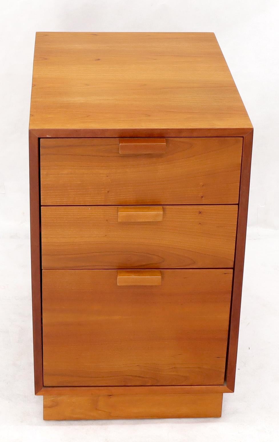 solid cherry wood file cabinet
