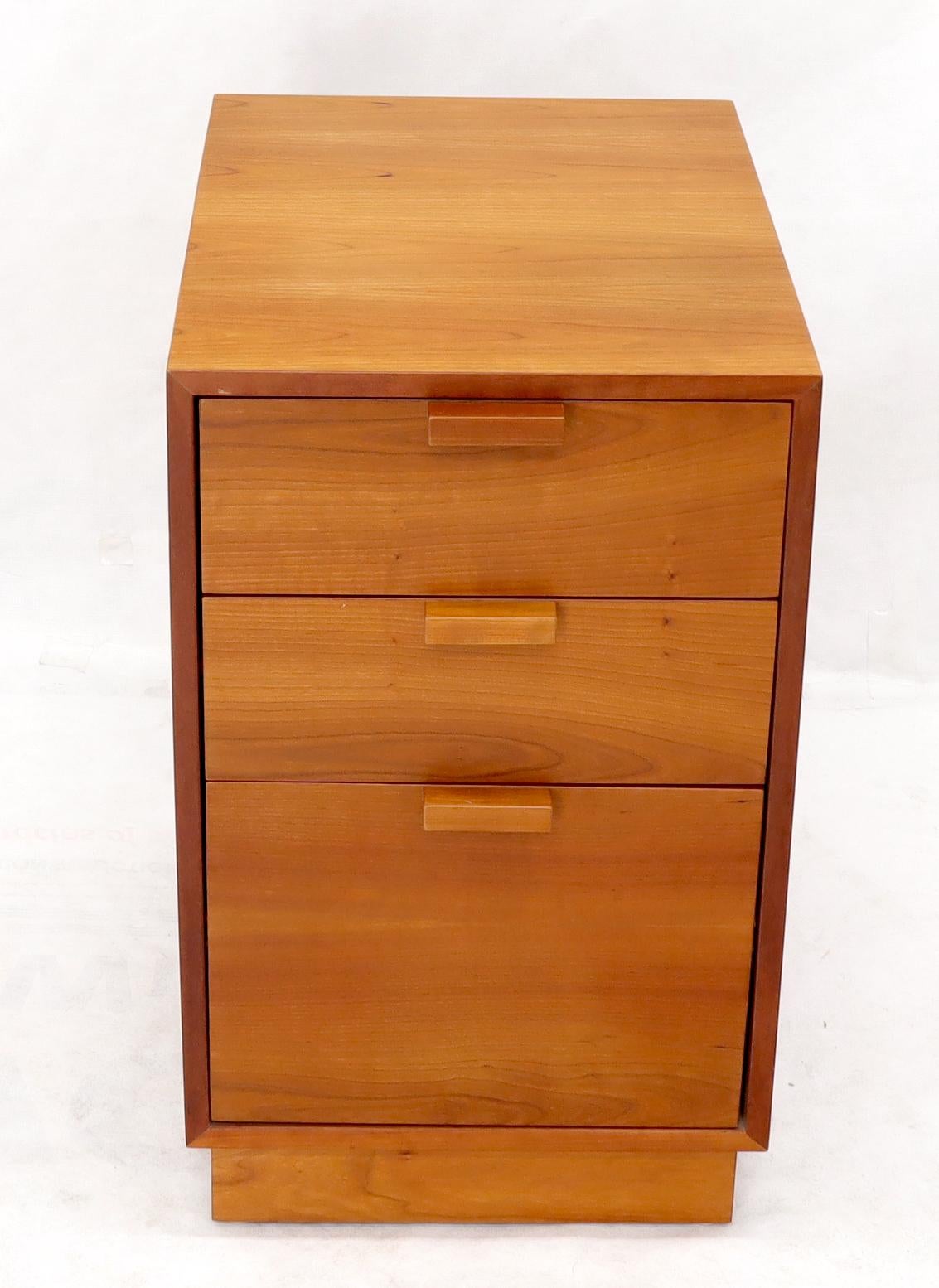 Mid-Century Modern Charles Webb Solid Cherry File Cabinet