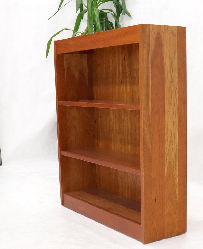 Mid-Century Modern Charles Webb Solid Cherry Three Shelves bookcase by Charles Webb For Sale