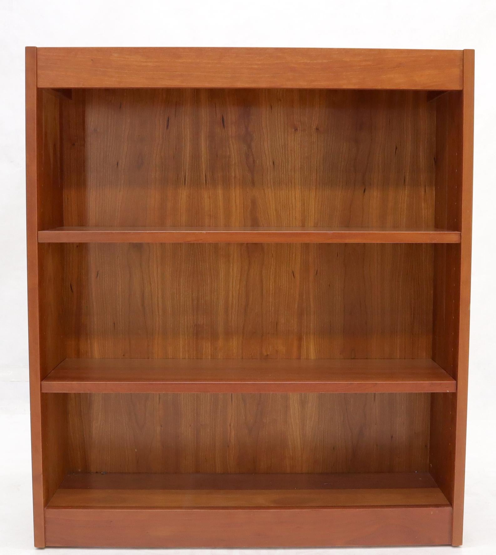 Mid-Century Modern Charles Webb Solid Cherry Three Shelves bookcase by Charles Webb For Sale