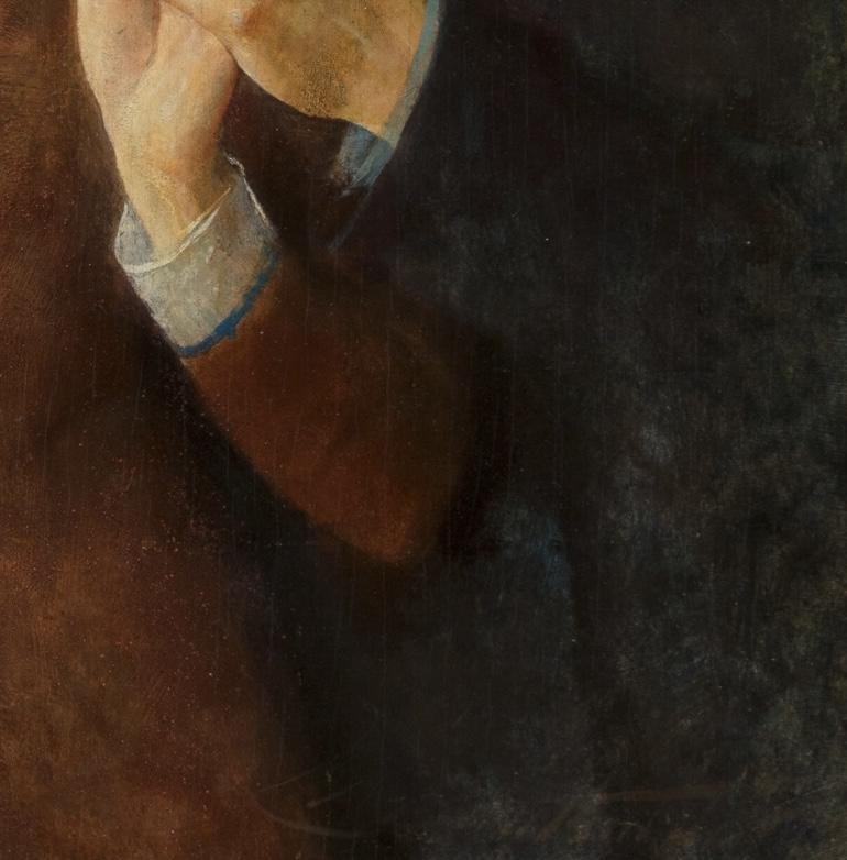 Les Amoureux - Impressionnisme américain Painting par Charles Webster Hawthorne