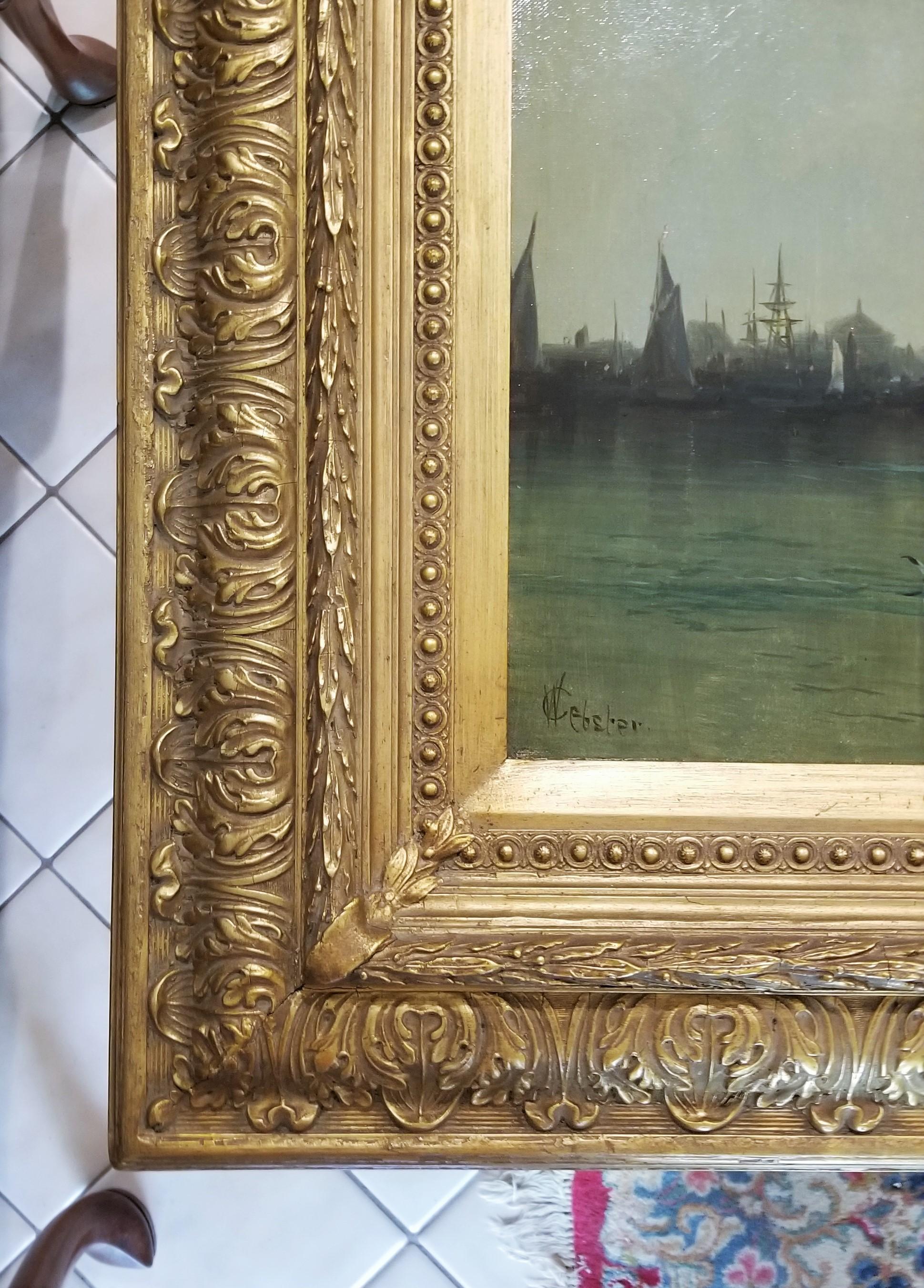 Mañana en el Mersey, Liverpool, Reino Unido - Painting Victoriano de Charles Webster