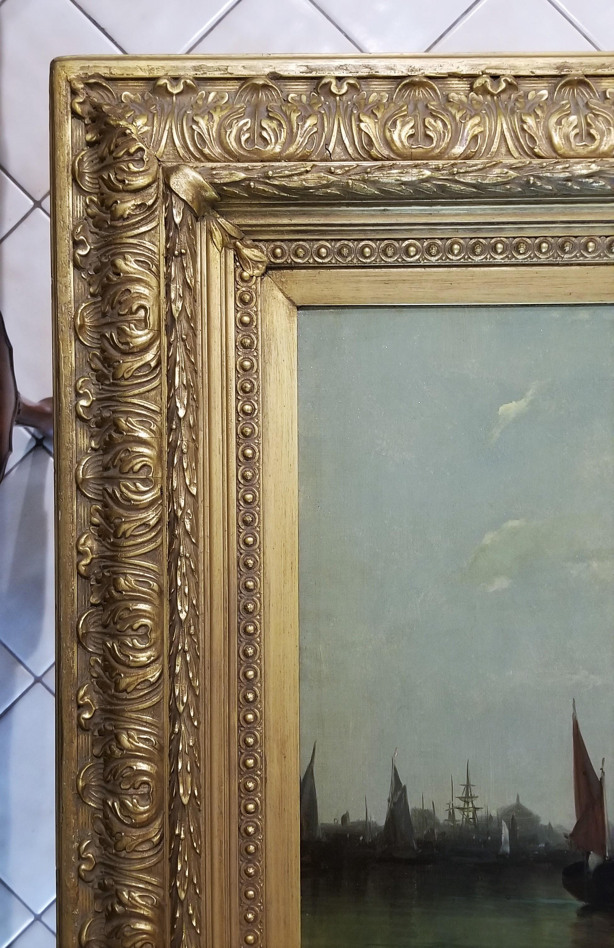 Un óleo sobre lienzo original firmado por el artista inglés Charles Webster (en activo: finales del siglo XIX) titulado 