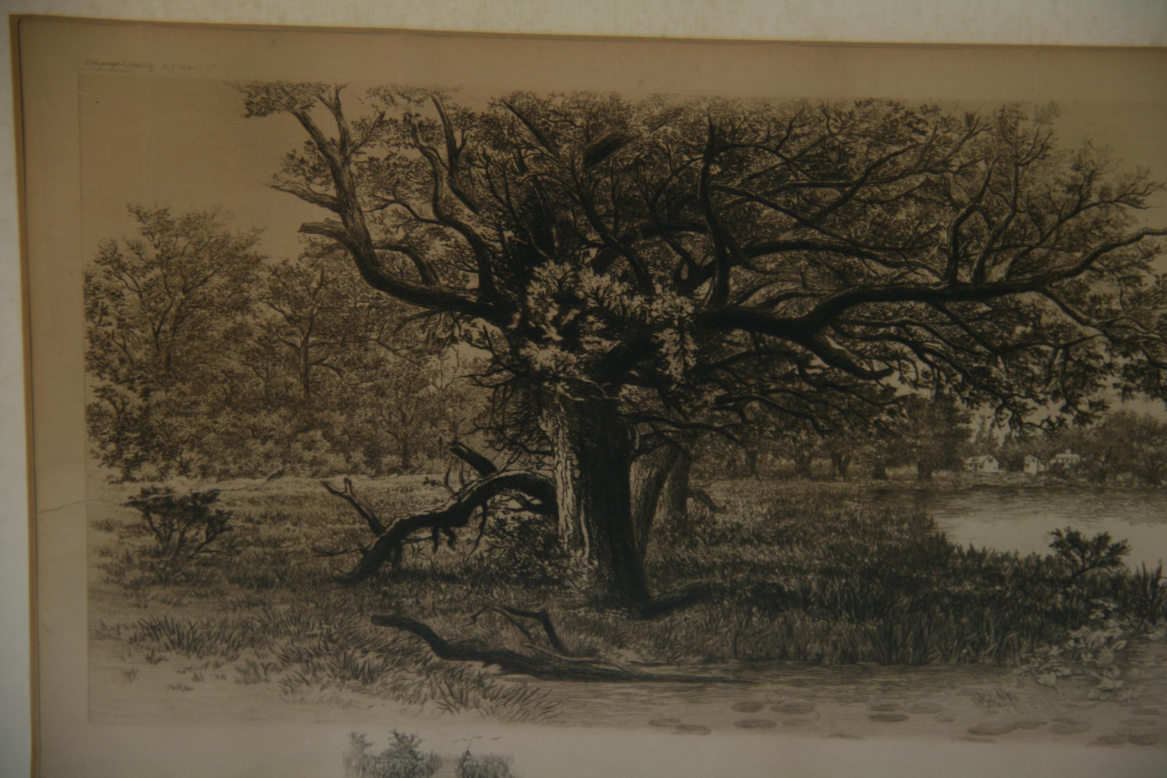 oak leaf engraving