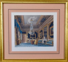 Four 19th Century Hand Colored Engravings Depicting English Royal Residences