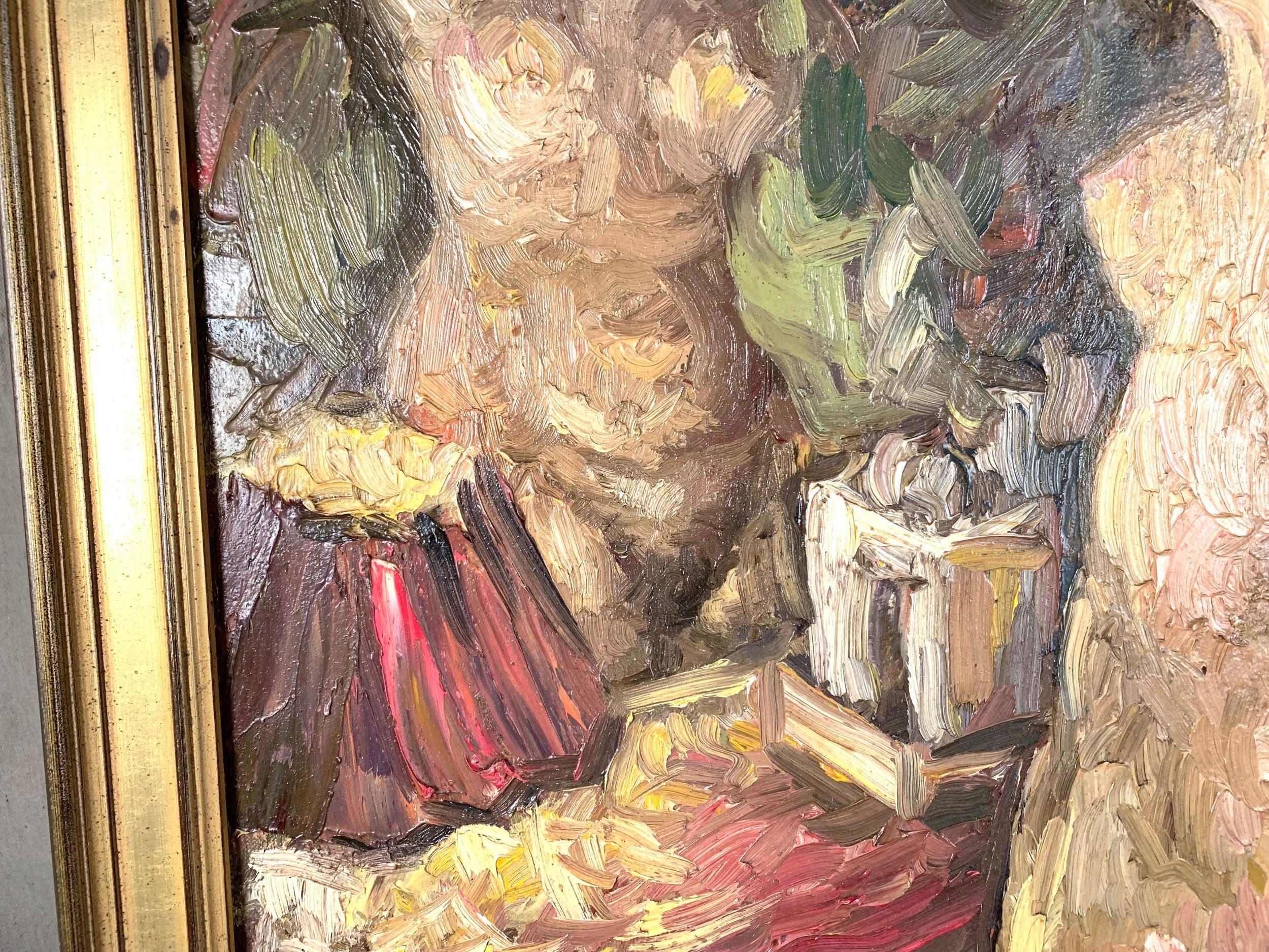 American Charles Willette, Nude at a Mirror