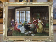 Original Oil on Canvas. Charles Willis "The Circumnavigators Route"