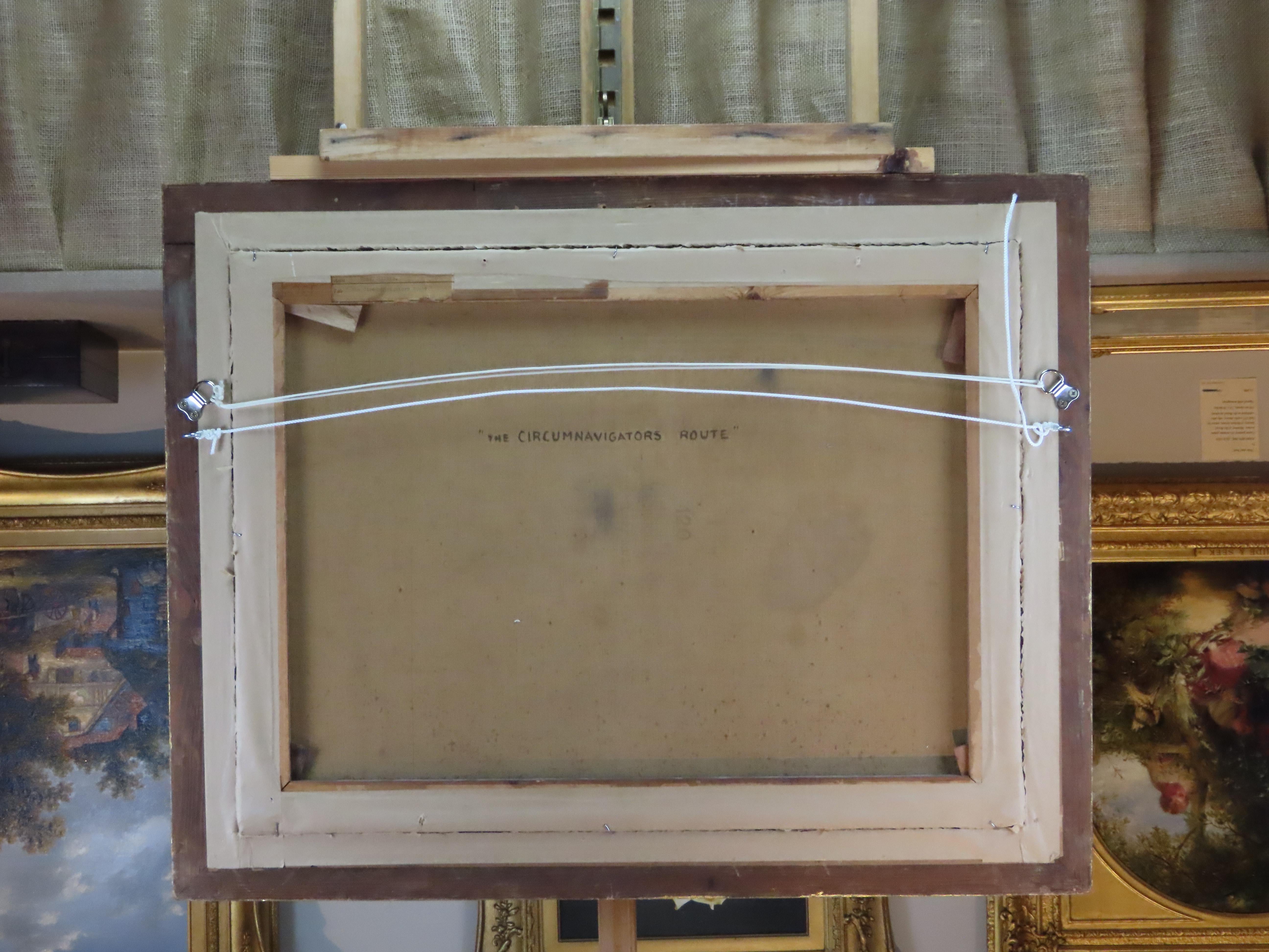 Original Öl auf Leinwand. Charles Willis „Die Circumnavigators Route“ im Angebot 7