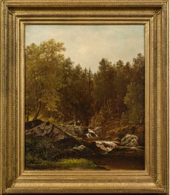 Fishermen by a Brook by Charles Wilson Knapp (1823 - 1900)