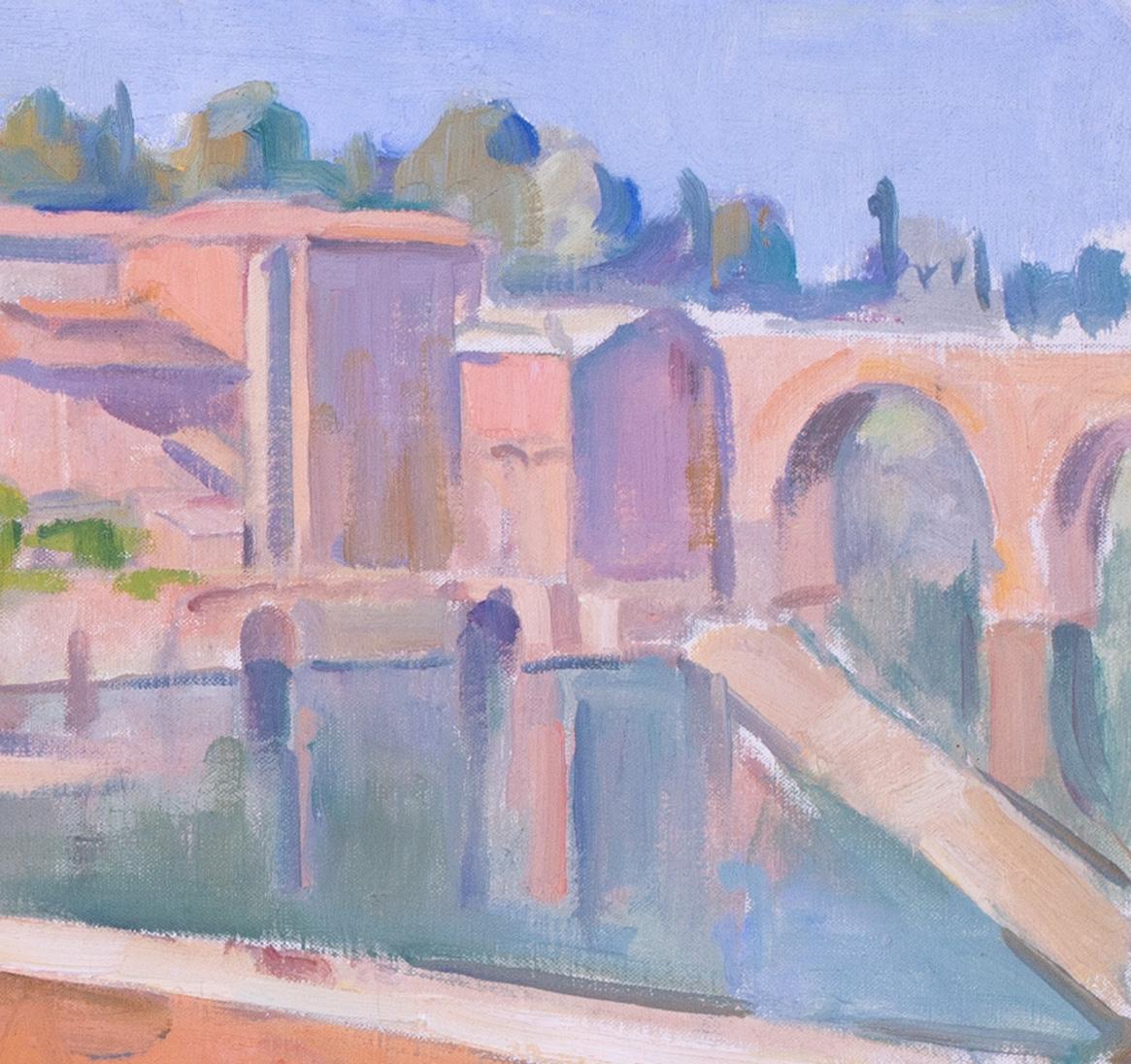Charles Wittmann (français, 1876 - 1953)
Le Pont d'Albi
Huile sur toile
Signé 