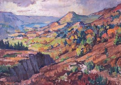 Post Impressionist work by Charles Wittmann of France-Comte view