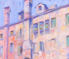 Post Impressionist work of a Venetian backwater by Charles Wittmann, Venice