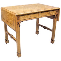 Charles X Birdseye Maple Sofa Table of Gothic Design