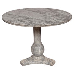 Table centrale en marbre bleu turquin Charles X