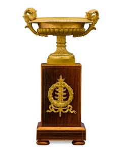 Charles X Bronze and Inlaid Urns