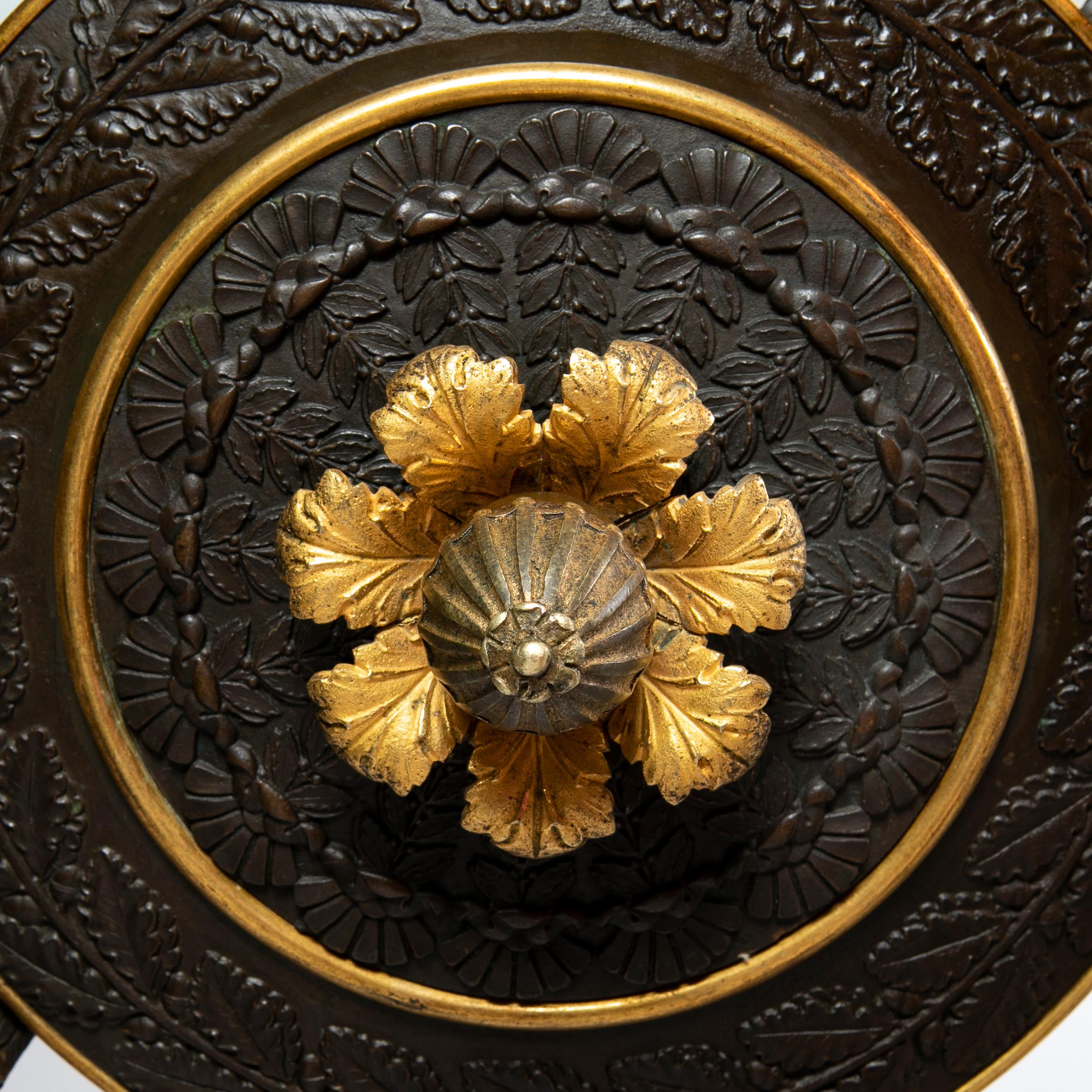 Lustre Charles X en bronze et bronze doré en vente 8