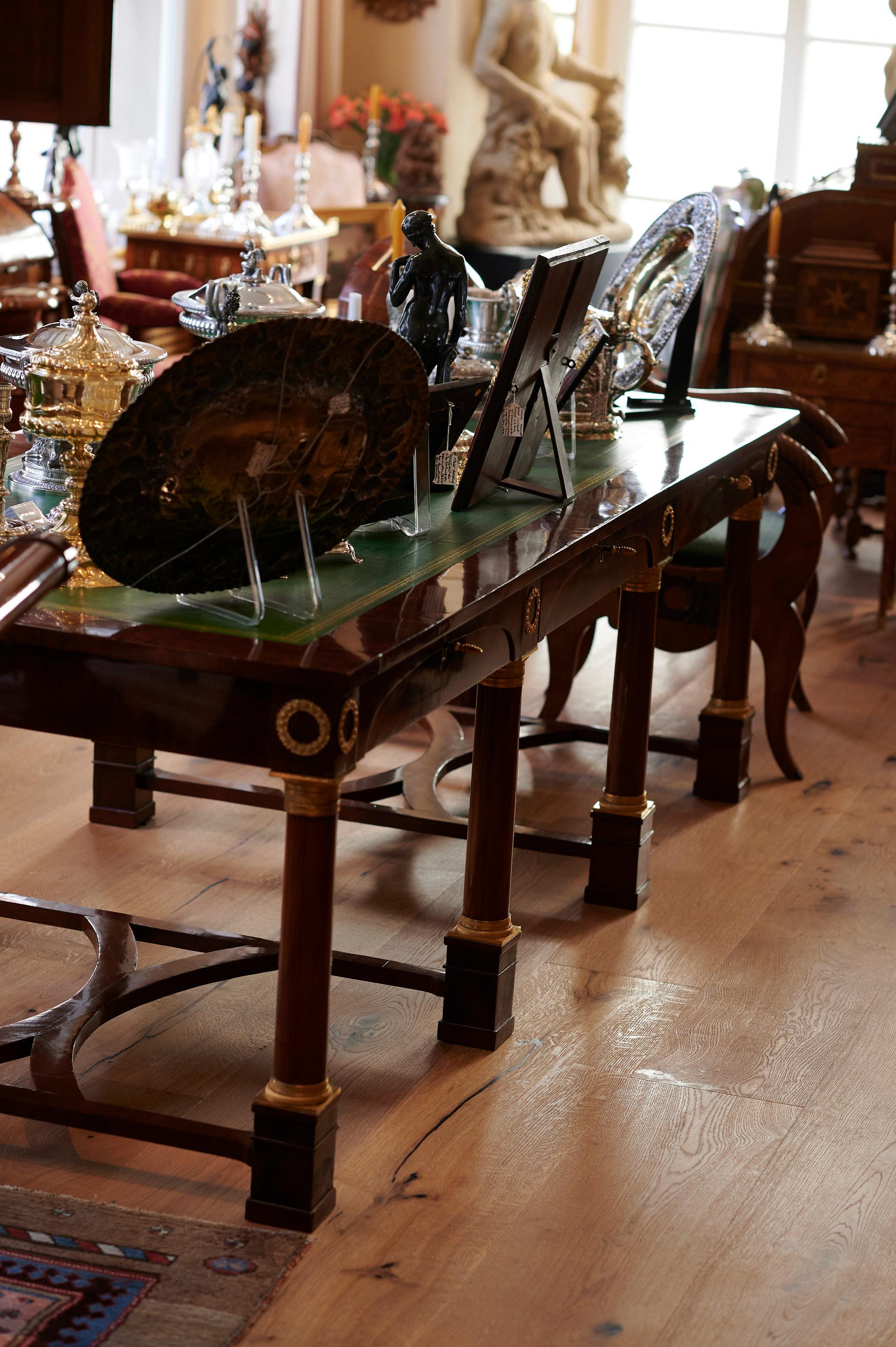 Wood Charles X Bureau-Plat, France 1825, Writing Desk  For Sale